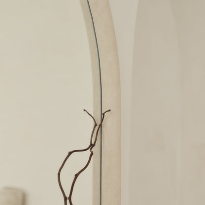 Elis – Extra großer, raumhoher, gewölbter Betonspiegel, 190 cm x 100 cm