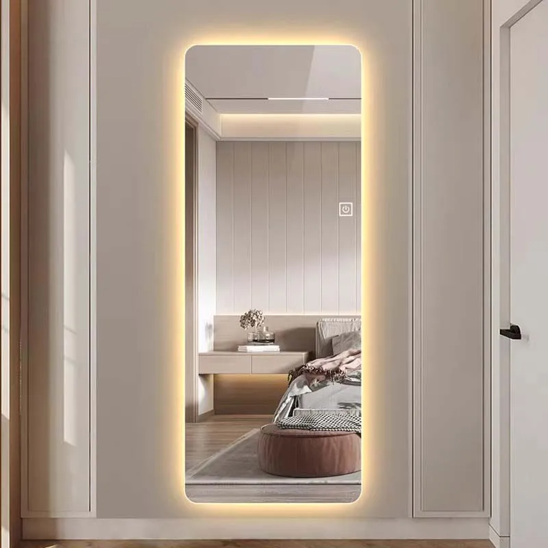Rechteckiger Spiegel mit LED-Licht – 50x160 cm